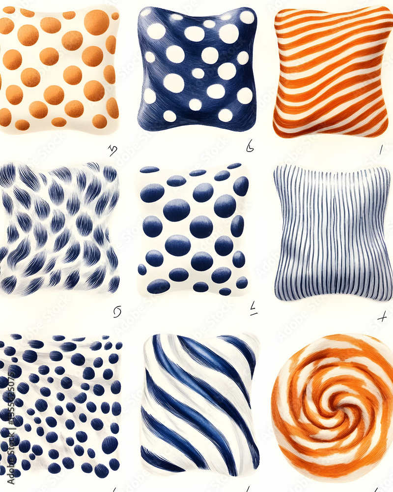 Obraz premium Decorative Throw Pillows Patterns