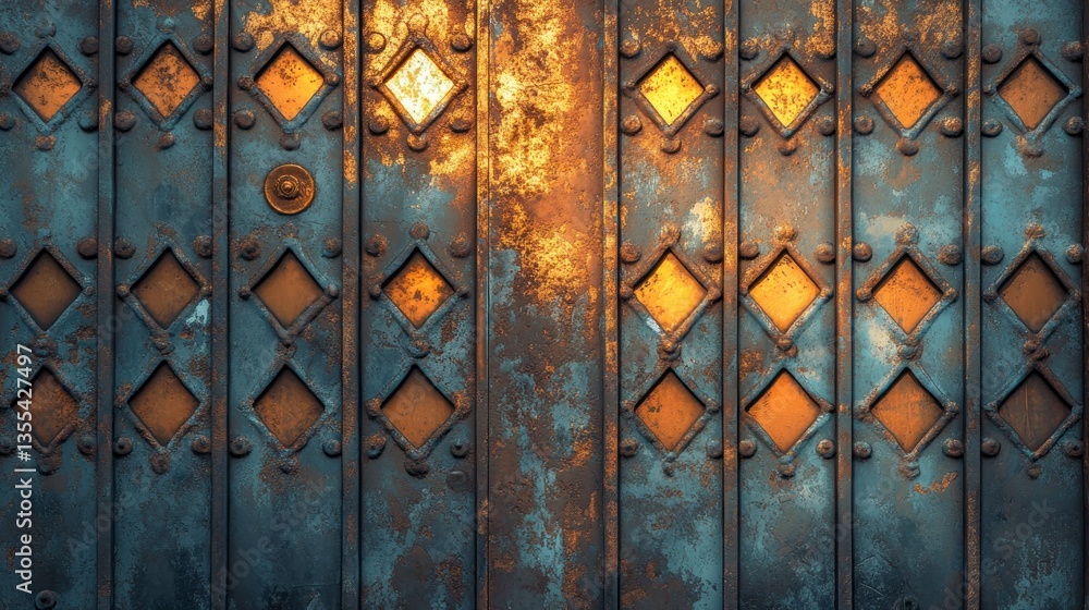 texture metal of gate and sunset background texture metal of gate and sunset background
