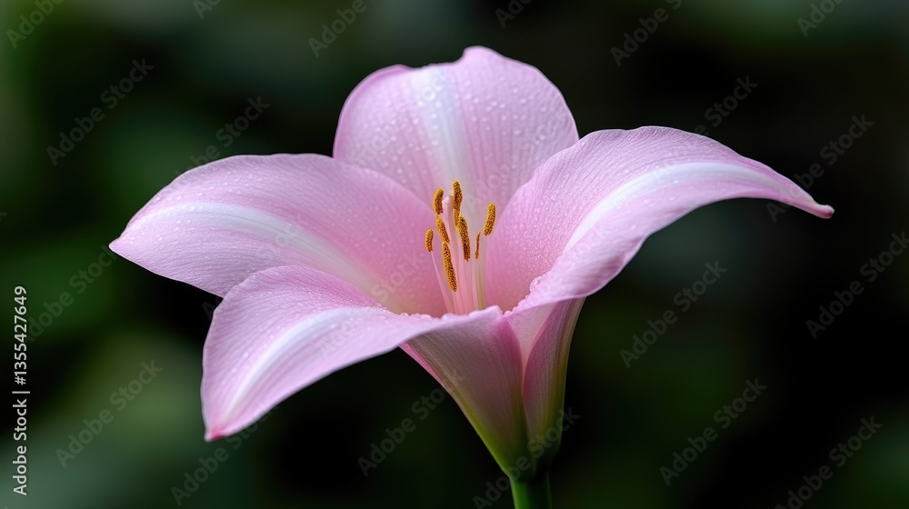 Fototapeta premium Delicate Pink Lily Blossom