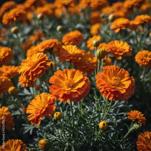 orange chrysanthemum flowers