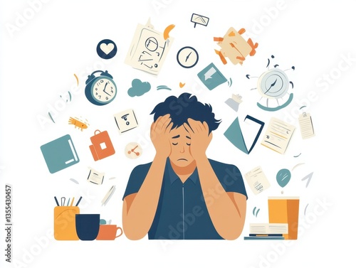 Overwhelmed by Workload: A Depictive Illustration of Stress