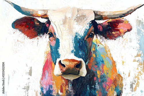 Cow isolated on white background