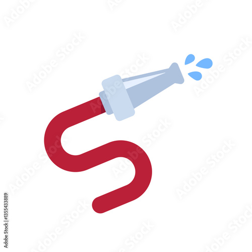 fire hose icon in flat design