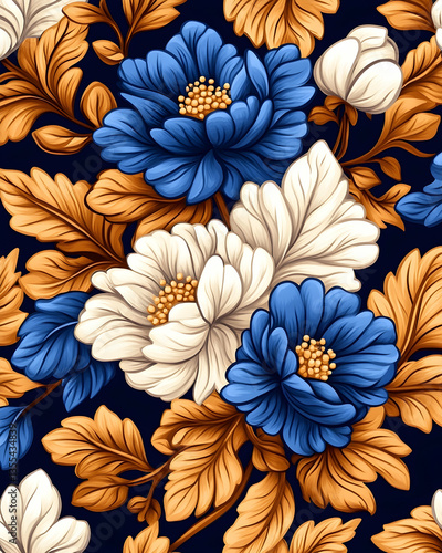 Floral Pattern Design, Decorative Flowers