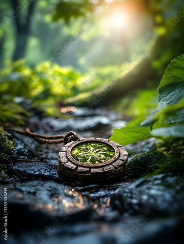 Forest path pendant sunlight nature magic
