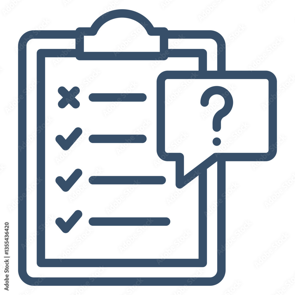 Questionnaire Icon Element For Design Questionnaire Icon Element For Design