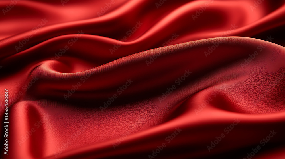 Red Silk Draped Fabric Texture. Red Silk Draped Fabric Texture.