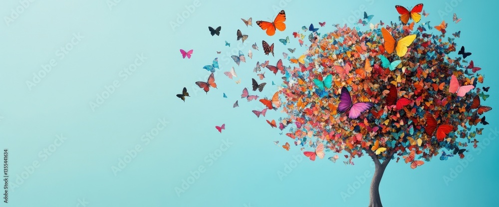 A Colorful Butterfly Tree A Colorful Butterfly Tree