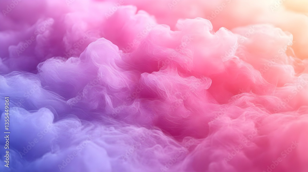 Abstract Colorful Fluffy Clouds Background Abstract Colorful Fluffy Clouds Background