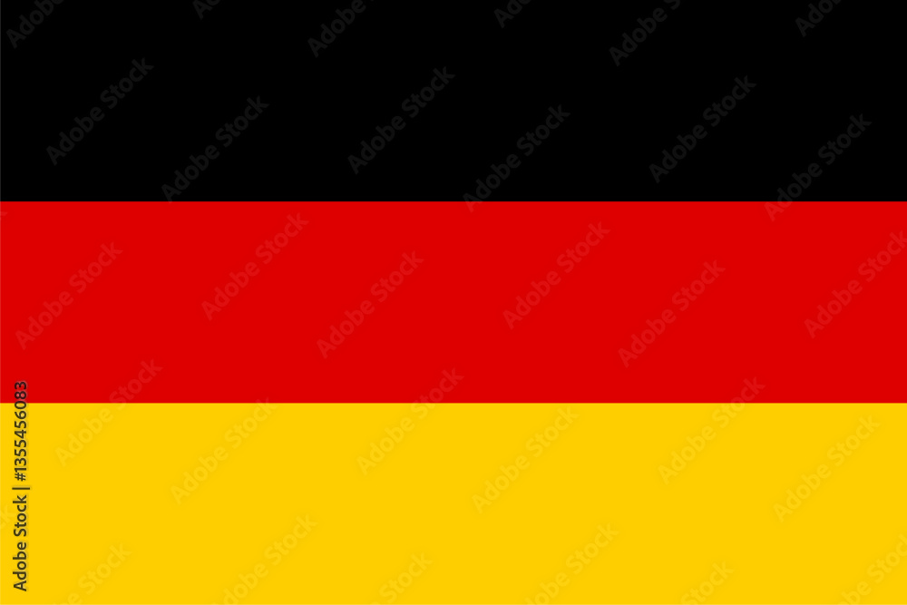 Germany official flag vector with standard size and proportion. National flag emblem with accurate size and colors.96cm ×64cm Germany official flag vector with standard size and proportion. National flag emblem with accurate size and colors.96cm ×64cm
