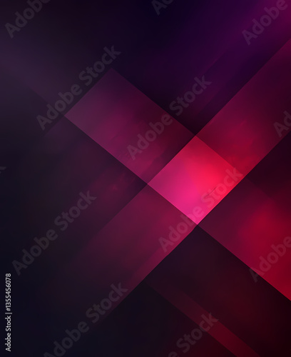 Dark Geometric Abstract Background with Red and Purple Gradient