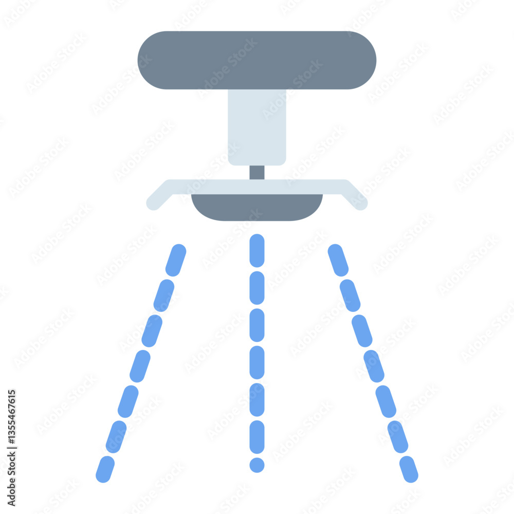 Colorful Flat Ceiling Fire Sprinkler Icon Colorful Flat Ceiling Fire Sprinkler Icon