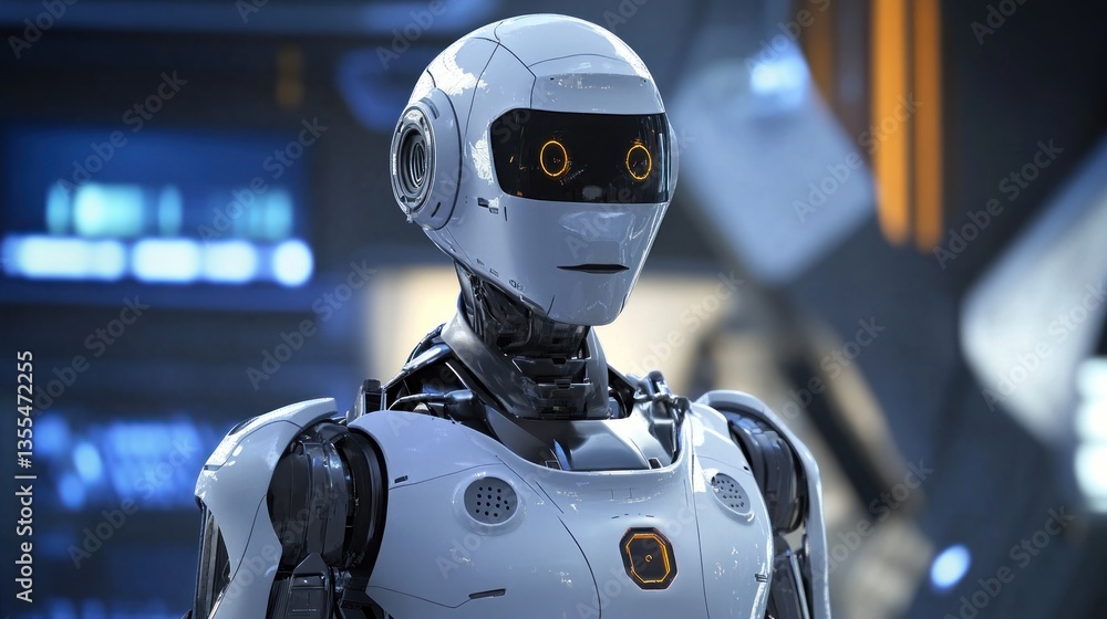 A self-learning robot adapting to different environments. A self-learning robot adapting to different environments.
