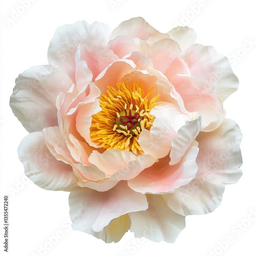 Flor de peonía rosa