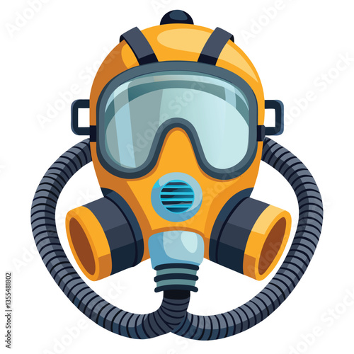 gas mask vector illustration