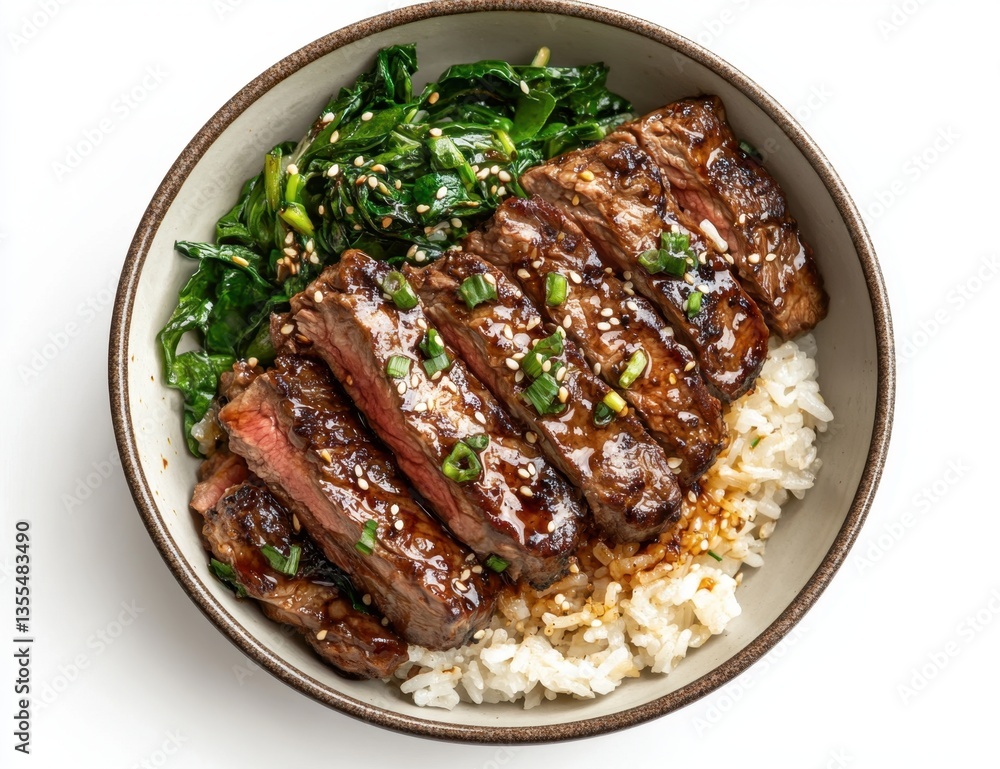 Scrumptious Beef Teriyaki Bowl with Spinach Scrumptious Beef Teriyaki Bowl with Spinach