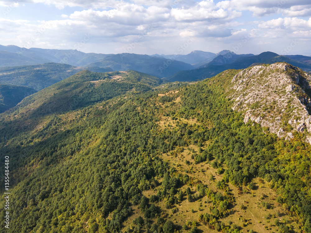 Fototapeta premium Amazing Autumn Landscape of Greben Mountain, Bulgaria