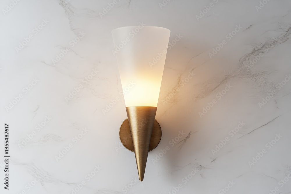 custom made wallpaper toronto digitalA stylish wall light with a frosted glass cover affixed to a textured marble surface Ide