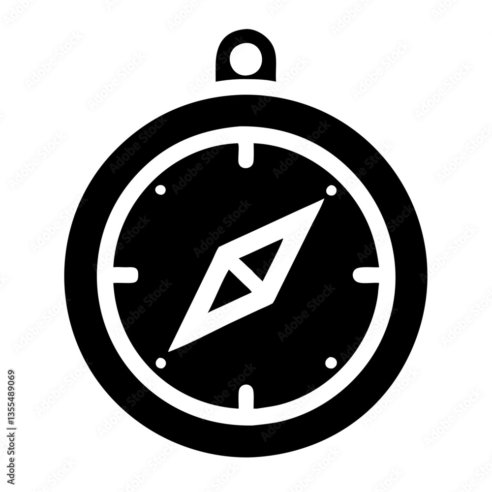 Compass icon representing guidance and navigation concept Compass icon representing guidance and navigation concept