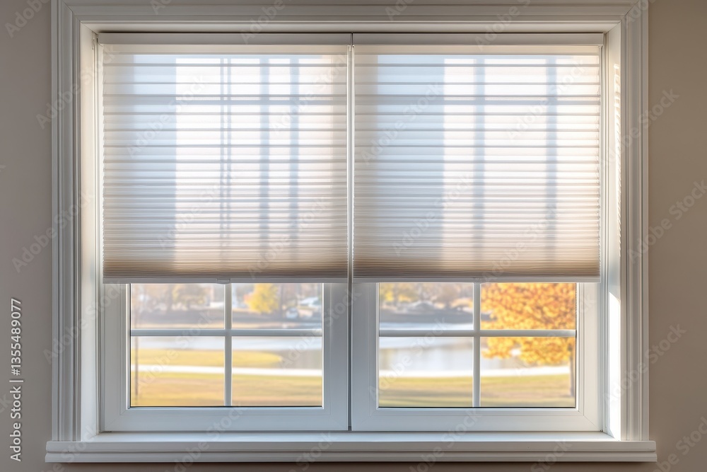 Fototapeta premium An elegant interior featuring electric shades