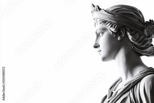 Ancient Diana sculpture by Giovanni Benzoni at the State Hermitage Museum Isolated master