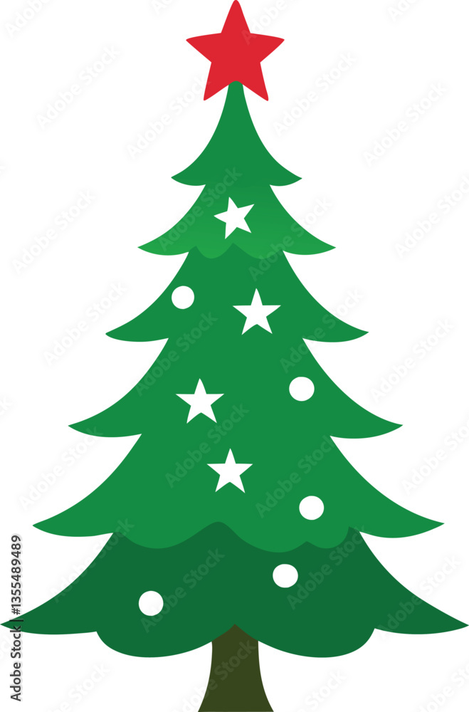 Christmas Tree Black Silhouette Vector Design – Holiday Tree Icon Christmas Tree Black Silhouette Vector Design – Holiday Tree Icon