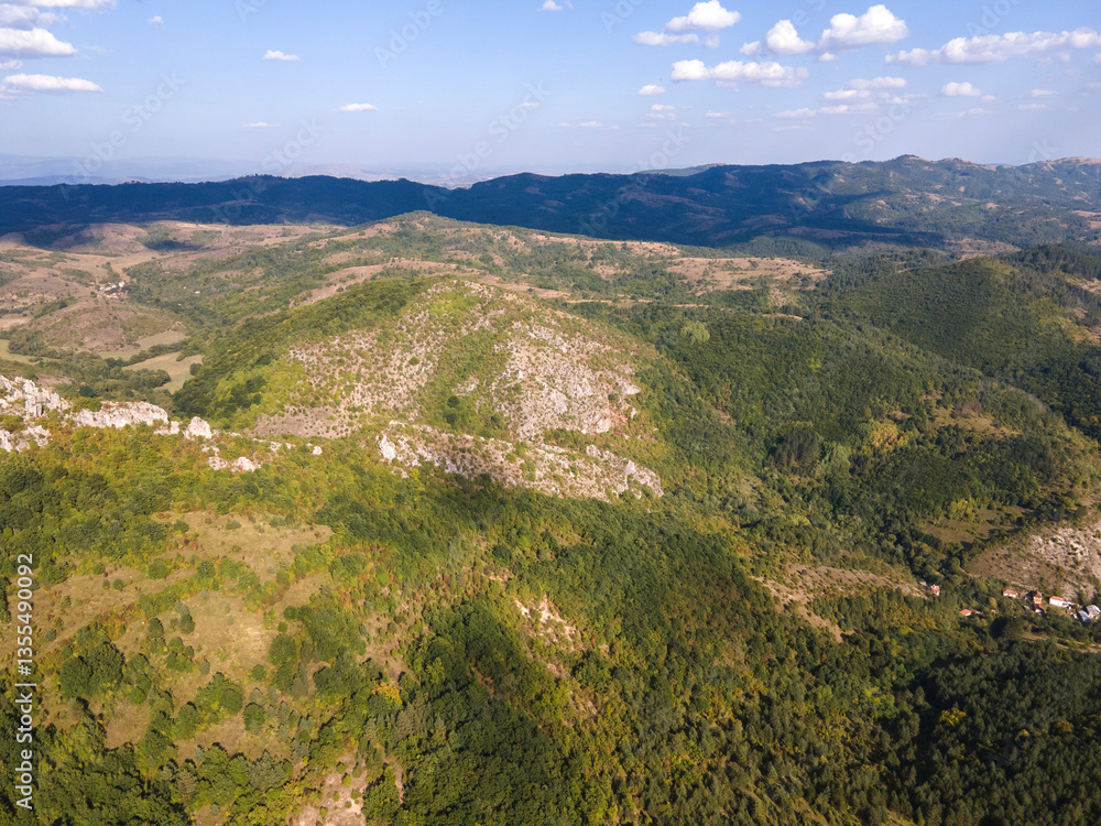 Fototapeta premium Amazing Autumn Landscape of Greben Mountain, Bulgaria