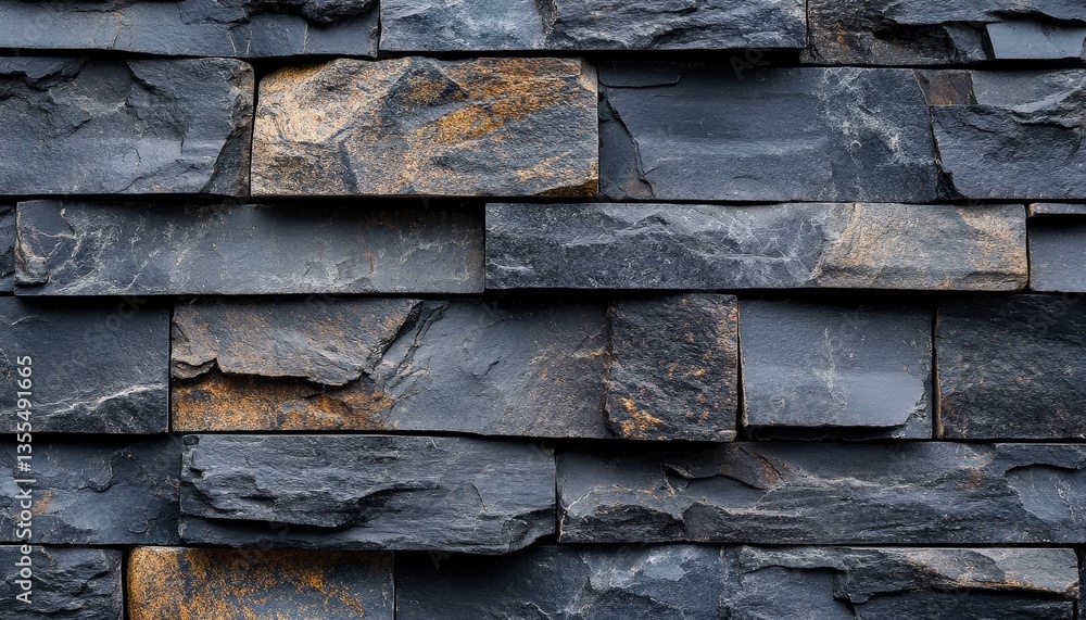 Textured stone wall design showcasing natural slate in varying shades of gray, perfect for modern interior or exterior decoration projects Textured stone wall design showcasing natural slate in varying shades of gray, perfect for modern interior or exterior decoration projects