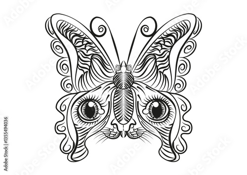papillon chat 