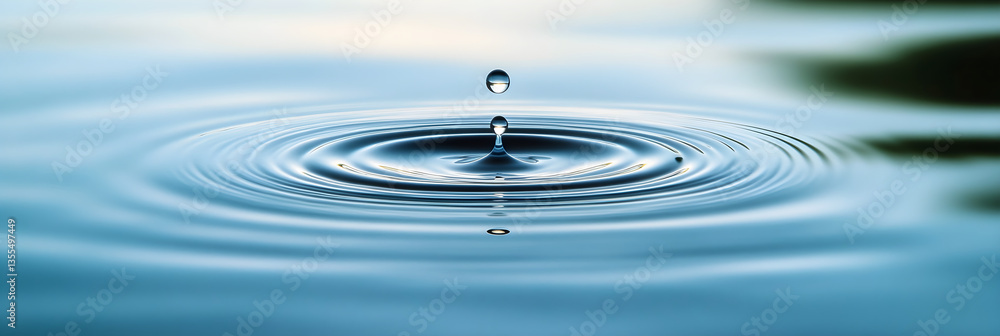 Echoes of Tranquility: The Ripple Effect in a Serene Water Landscape Echoes of Tranquility: The Ripple Effect in a Serene Water Landscape