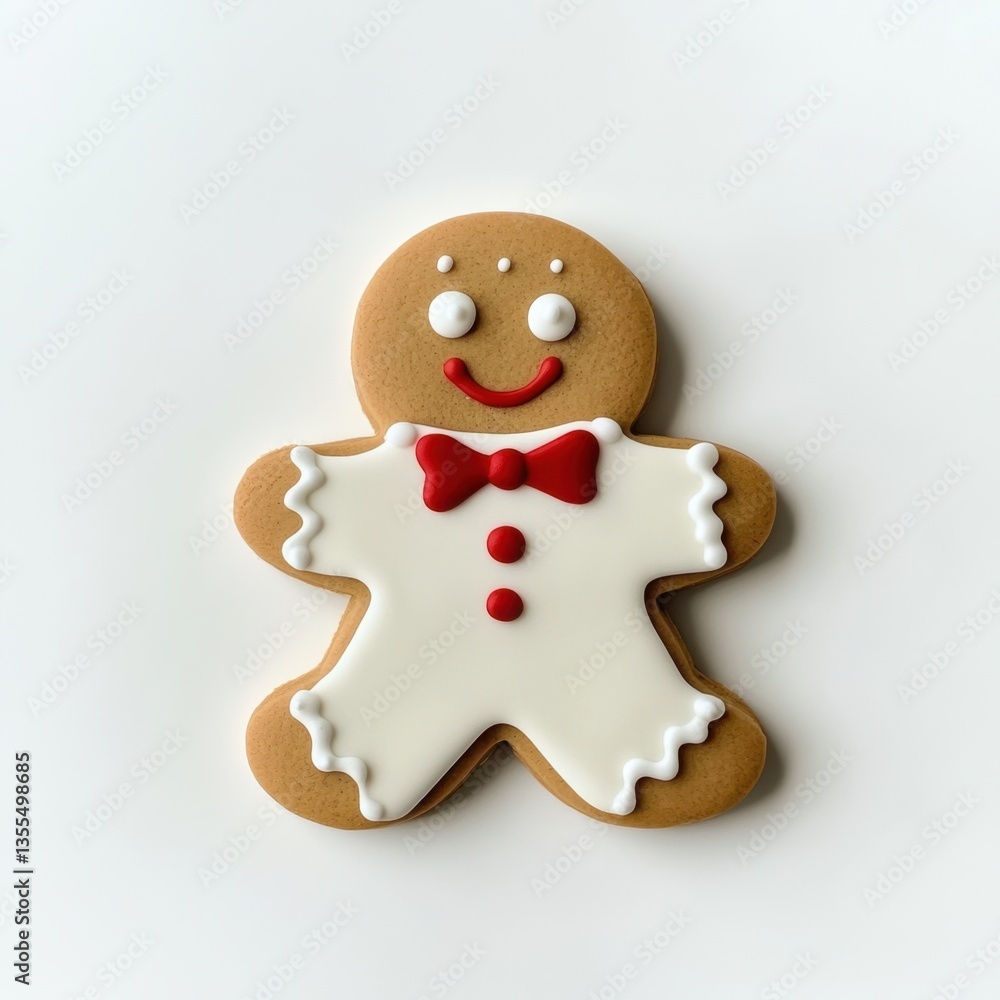 Fototapeta premium Adorable Gingerbread Man Cookie - Festive Holiday Treat