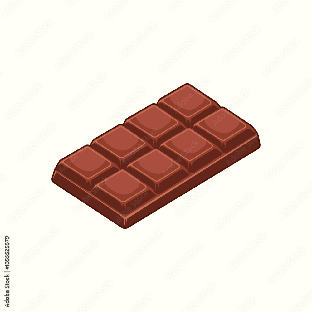 Realistic Chocolate Bar Vector Illustration Realistic Chocolate Bar Vector Illustration