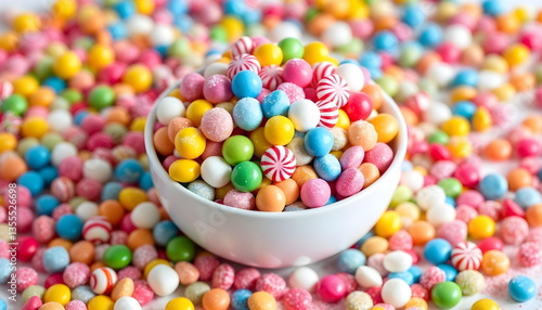 colorful candy in a bowl