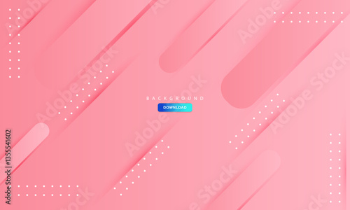 Modern abstract pink gradient background with diagonal 3D rounded shapes