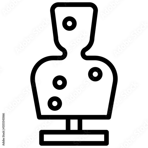 Minimalist Line Art Shooting Target Icon