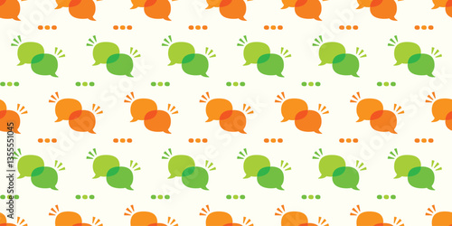 Speech Bubble Illustration Pattern, Background Material
吹き出しイラストパターン　背景素材