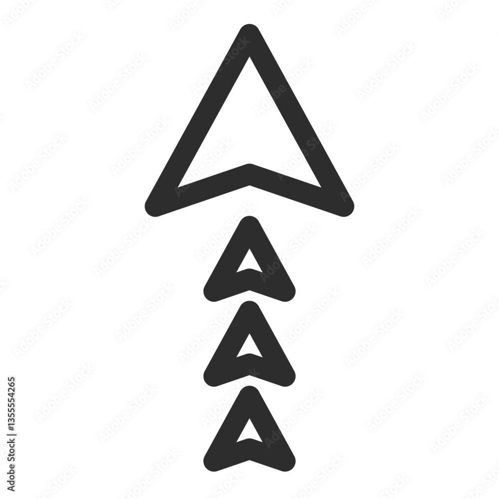 連続する矢印アイコン 連続する矢印アイコン