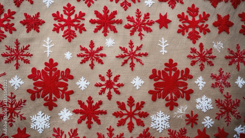 Christmas burlap backdrop featuring snowflakes. High-quality image. Christmas burlap backdrop featuring snowflakes. High-quality image.