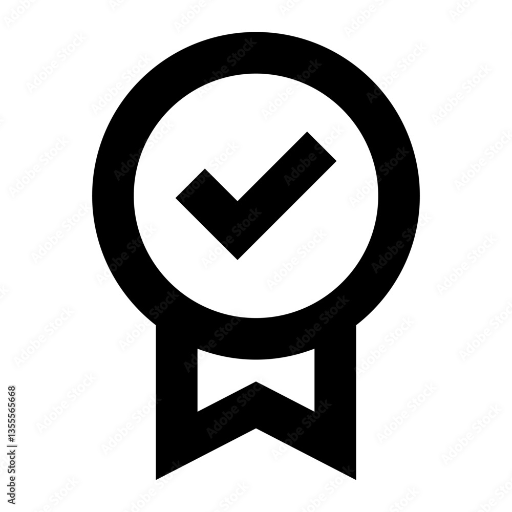 Recommendations Icon. Ribbon Badge Symbol. Illustration for Suggestion and Guide Concept.