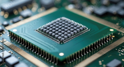 Obraz na płótnie High-performance microprocessor designed for computing systems, appropriate for desktops and servers, providing efficient and dependable processing capabilities. Compatible with a variety of mother...