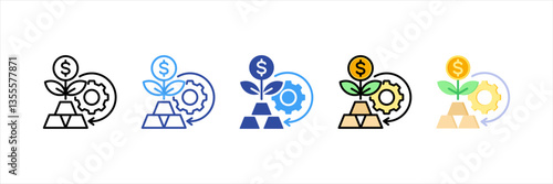 Roi Multi Style Icon Set