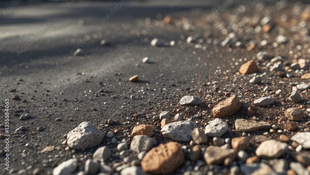 Crushed stone on the surface, textured backdrop. Crushed stone on the surface, textured backdrop.
