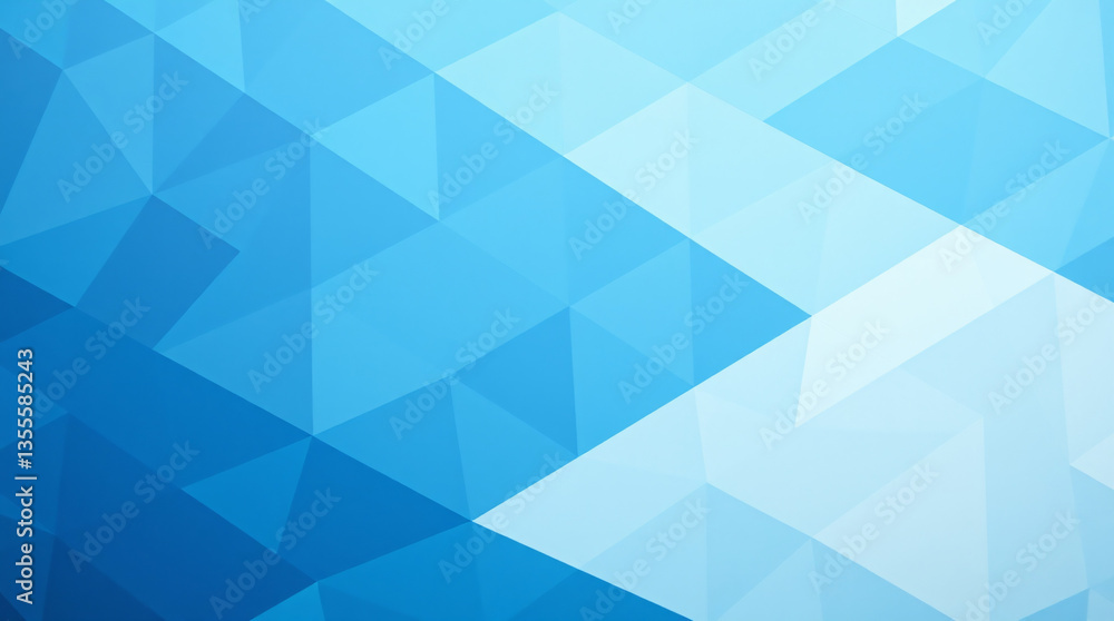 Fototapeta premium Geometric, abstract, blue, triangles, pattern, modern, design, background, texture, digital, art, futuristic, shapes, symmetry, polygons, mesh, grid, 3D, cool, vibrant, dynamic, intricate, lines, angl