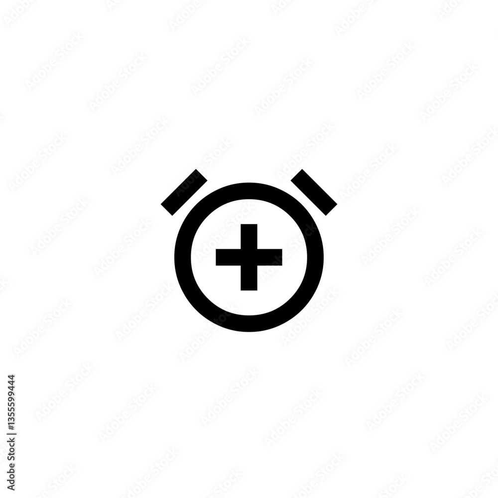 Alarm Clock Add Icon Alarm Clock Add Icon