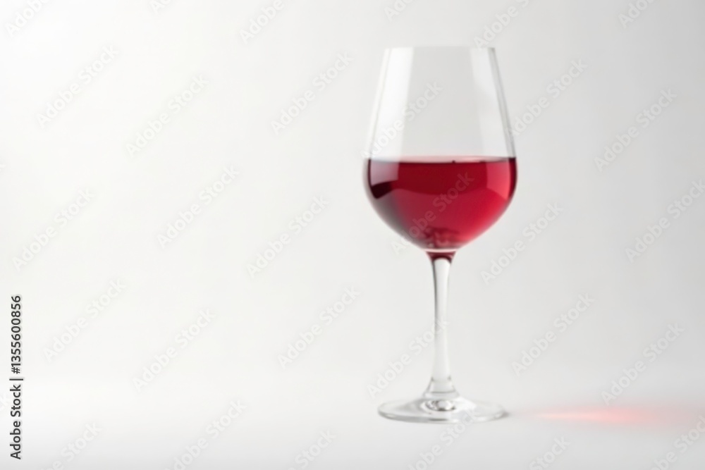 Glass of red wine against pure white backdrop , isolated, drink Glass of red wine against pure white backdrop , isolated, drink