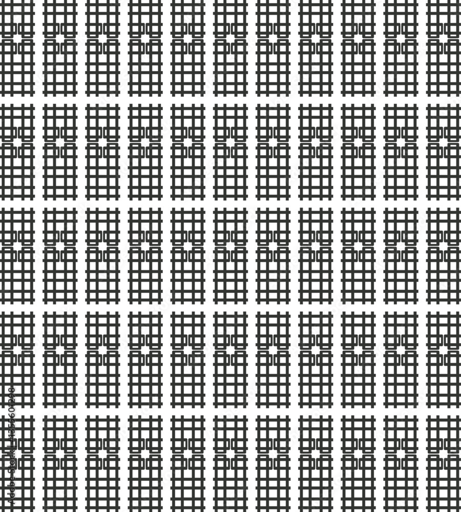 Small lattice shapes are repeated to form tiles or textures. Small lattice shapes are repeated to form tiles or textures.
