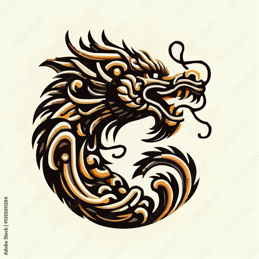 Fototapeta premium image of a mystical dragon 37