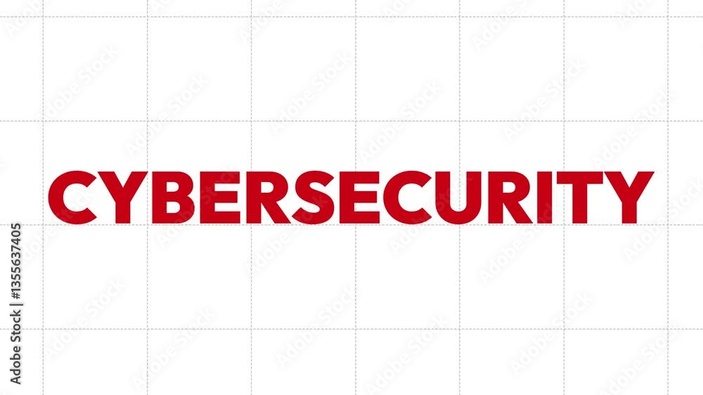 A cursor dragging cybersecurity typography on the center, 4k animation.. A cursor dragging cybersecurity typography on the center, 4k animation..