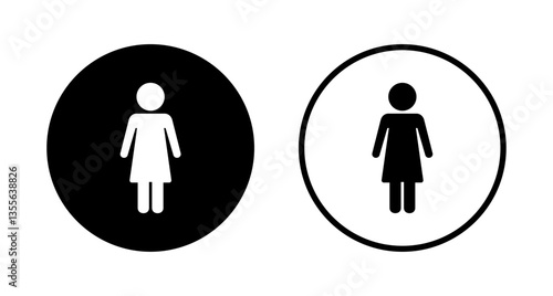 Female icon logo design. woman sign and symbol
