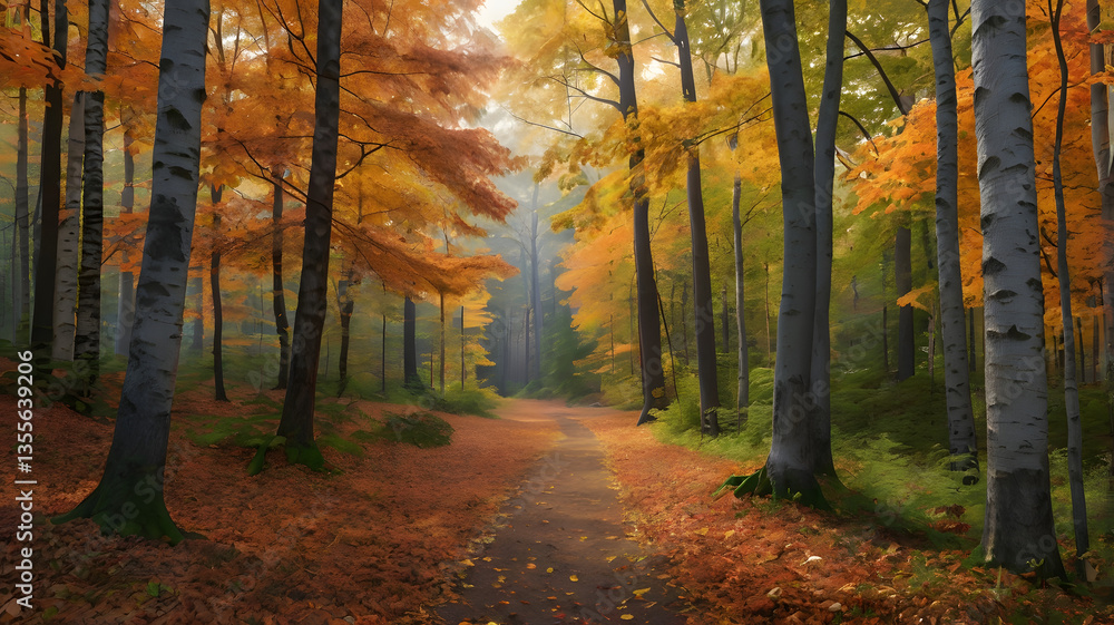 Obraz premium autumn in the forest